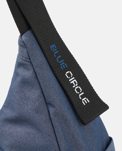 BG699-481 | BLUE CIRCLE LOGO WATER REPELLENT CROSSBODY BAG | VINTAGE INDIGO