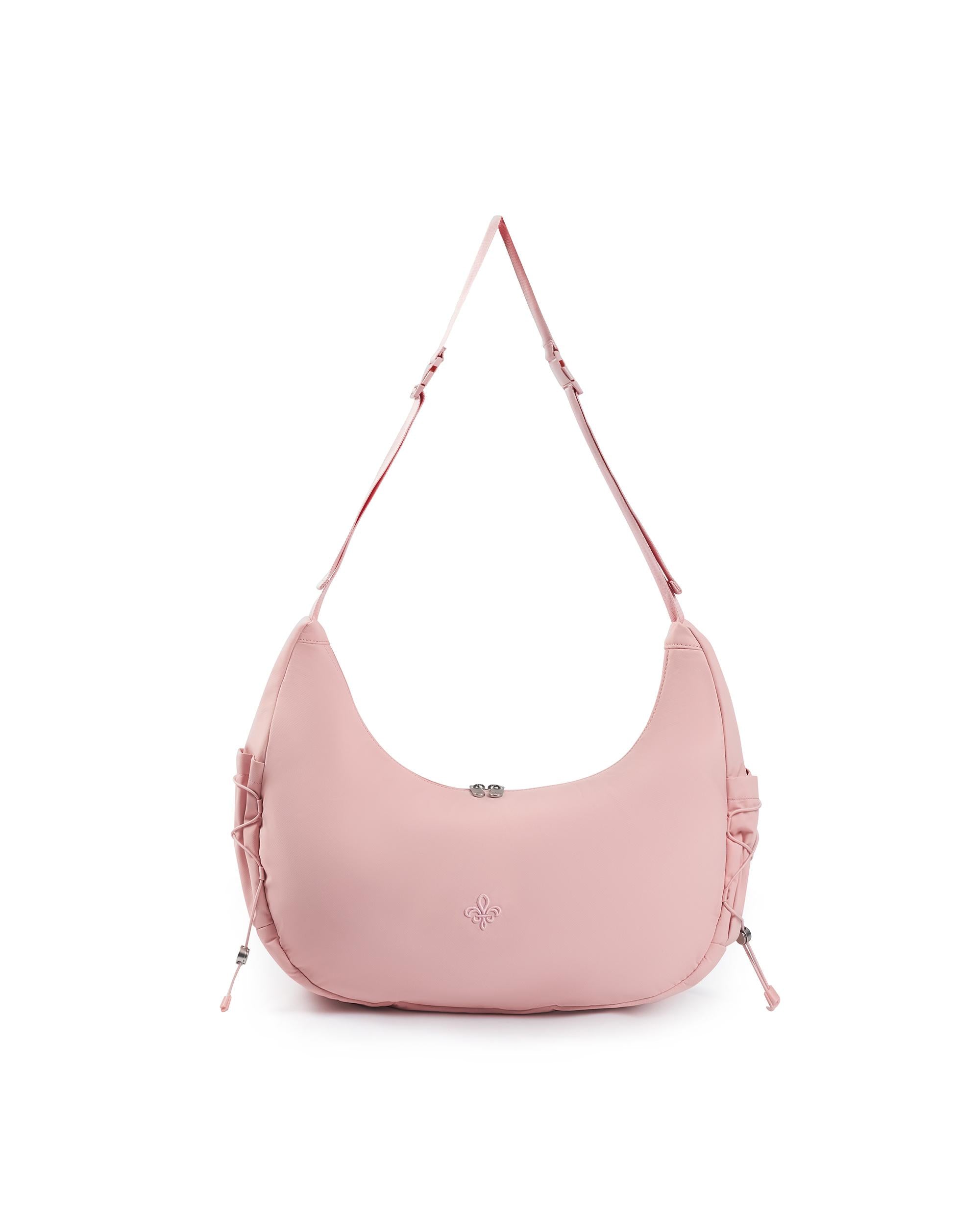 BG700-697 | IRIS LOGO WATER REPELLENT CROSSBODY BAG | CORAL BLUSH