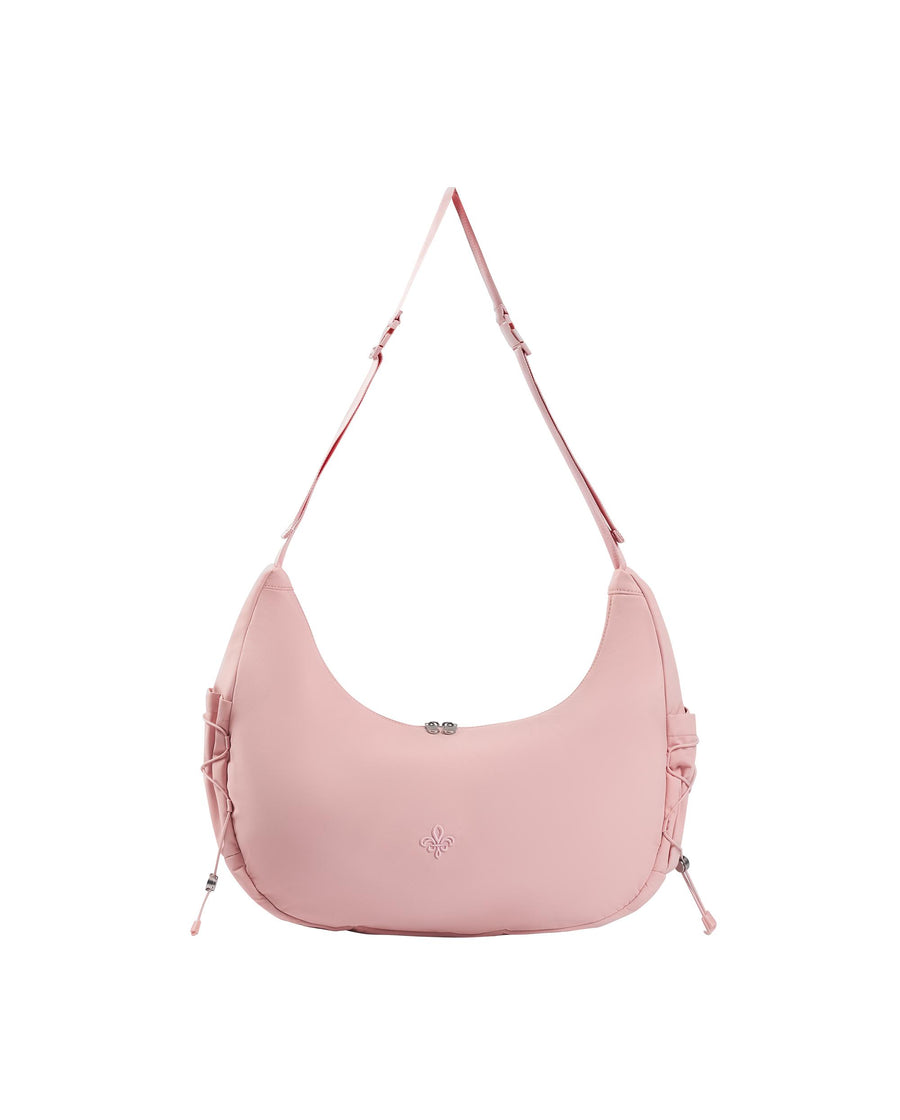 BG700-697 | IRIS LOGO WATER REPELLENT CROSSBODY BAG | CORAL BLUSH