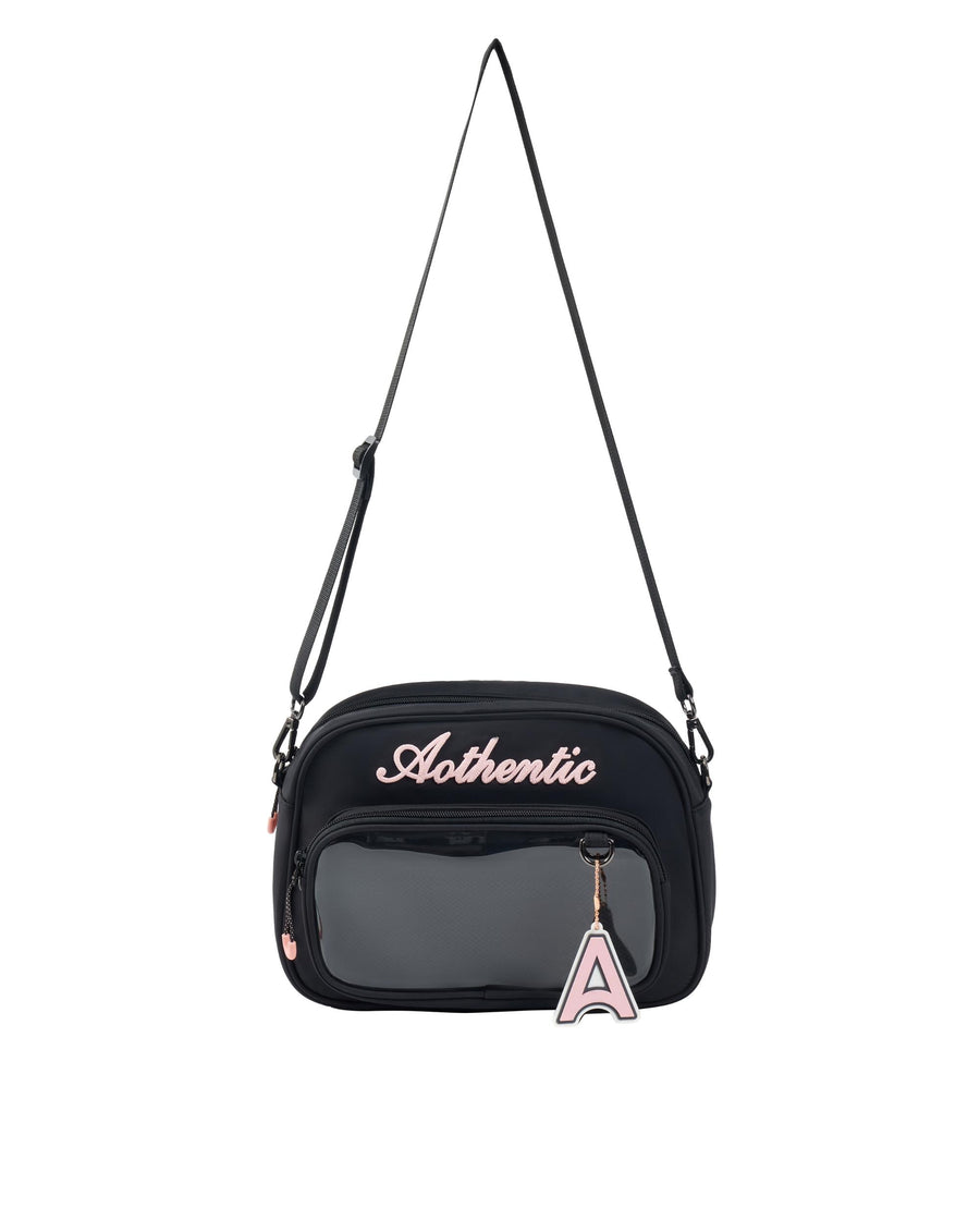 BG770-032 | AOTHENTIC LOGO CLEAR CROSSBODY BAG | TAP SHOE