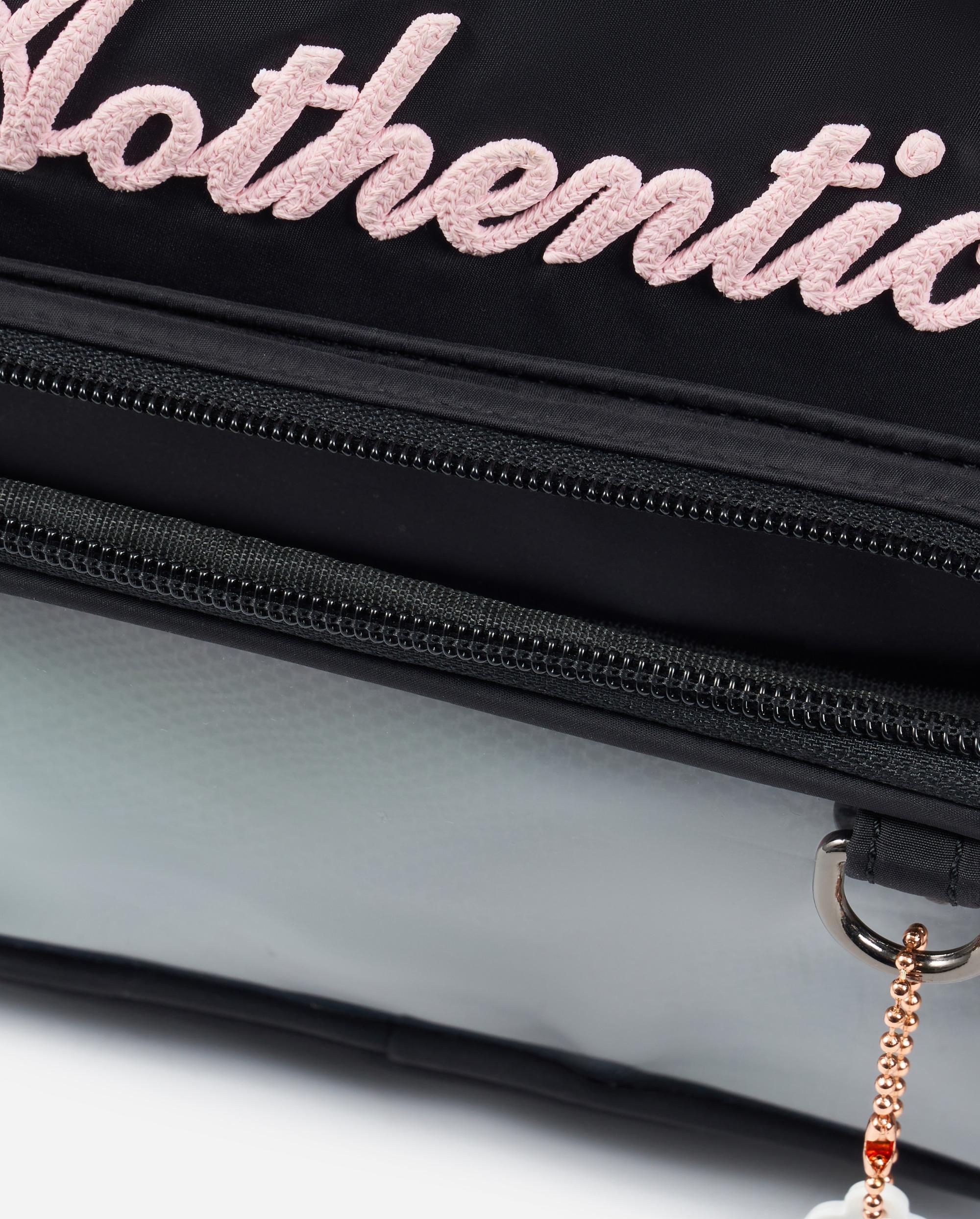 BG770-032 | AOTHENTIC LOGO CLEAR CROSSBODY BAG | TAP SHOE