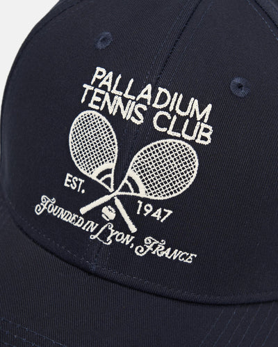 C3489-500 | UNISEX PALLADIUM TENNIS CLUB LOGO COTTON CAP | STRATIFIED SEA