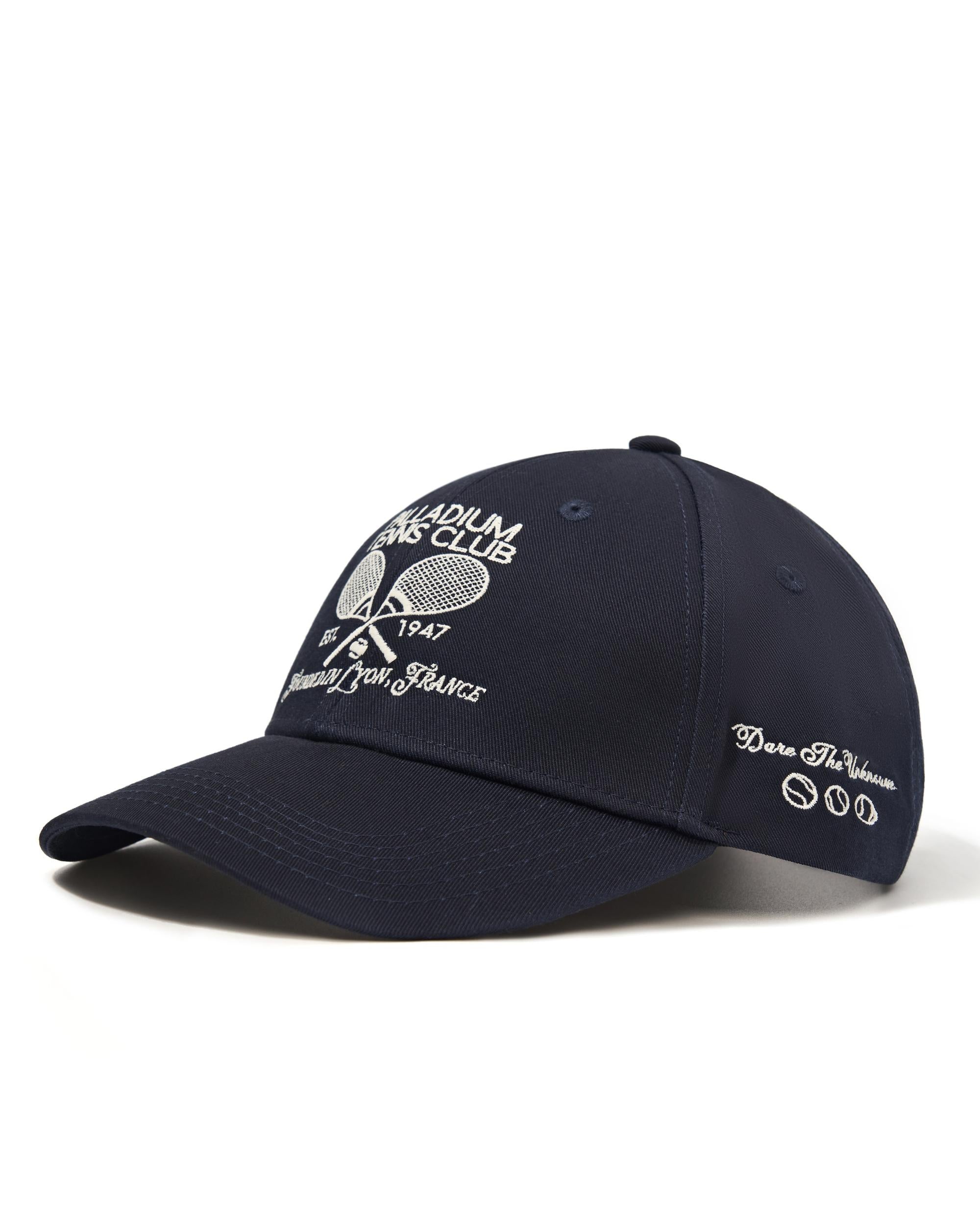 C3489-500 | PALLADIUM TENNIS CLUB LOGO COTTON CAP | STRATIFIED SEA