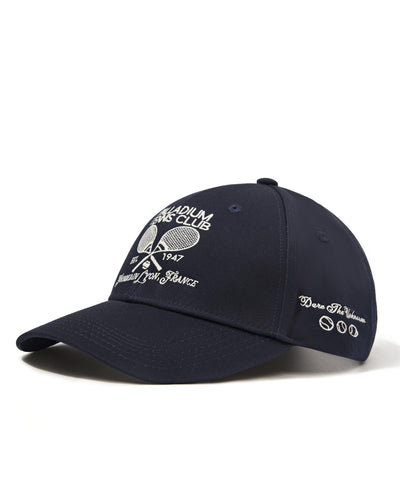 C3489-500 | UNISEX PALLADIUM TENNIS CLUB LOGO COTTON CAP | STRATIFIED SEA