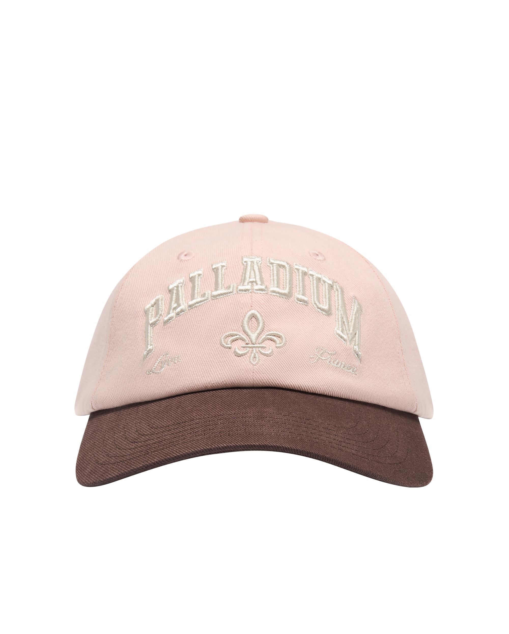 C3540-700 | EMBROIDERED PALLADIUM IRIS LOGO CAP | CAMEO ROSE