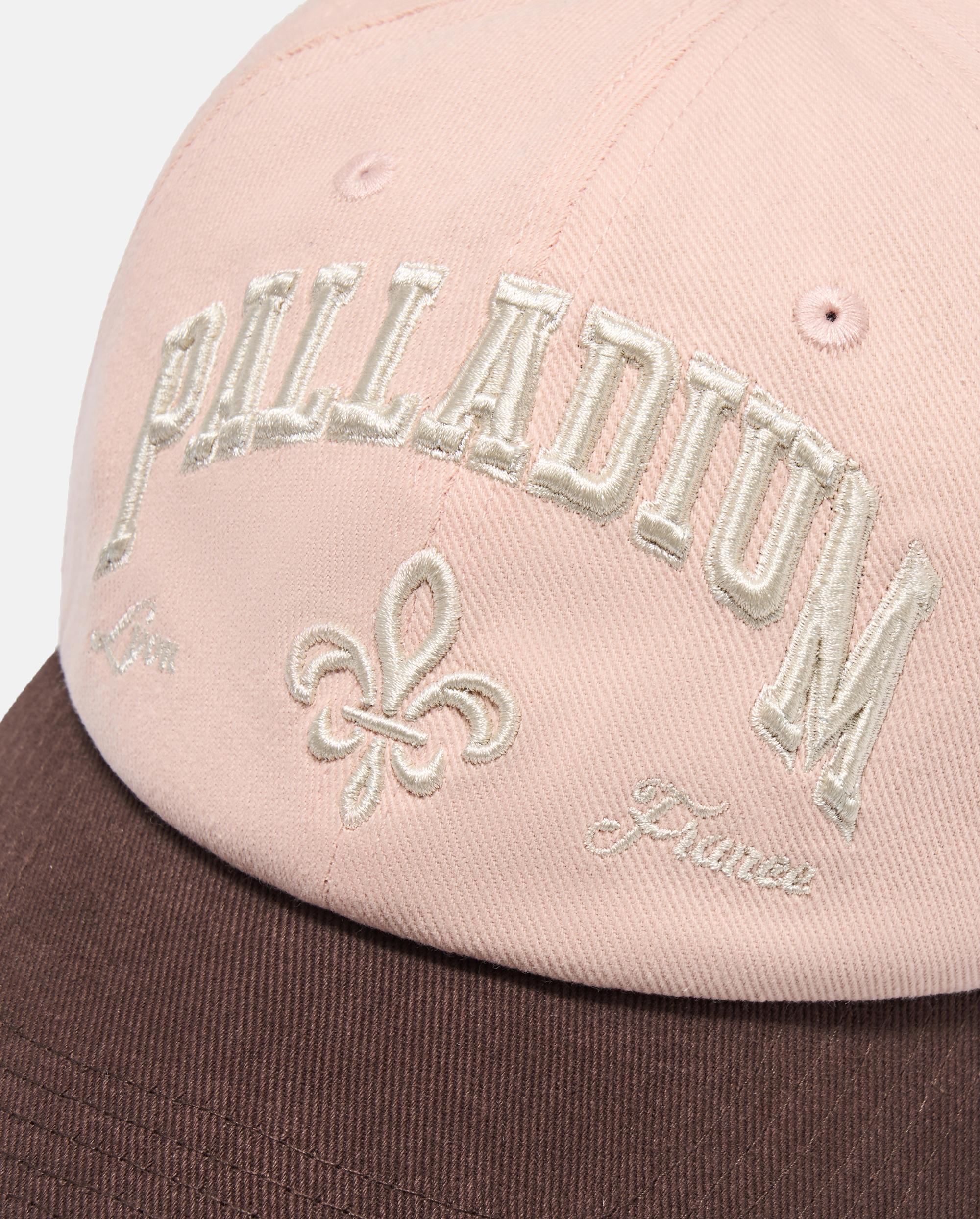 C3540-700 | EMBROIDERED PALLADIUM IRIS LOGO CAP | CAMEO ROSE