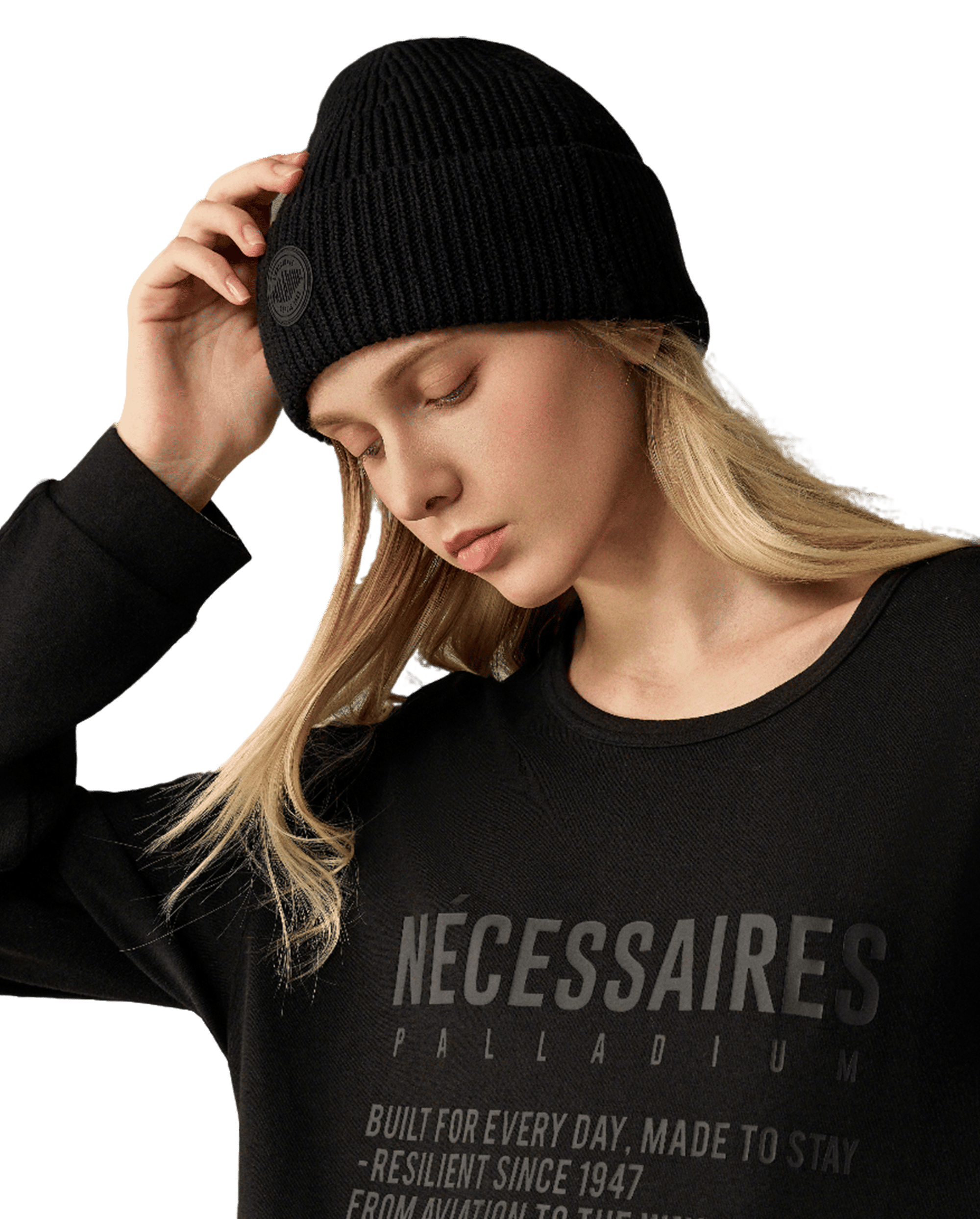 C3547-032 | EMBROIDERED PALLADIUM LOGO BEANIE | TAP SHOE