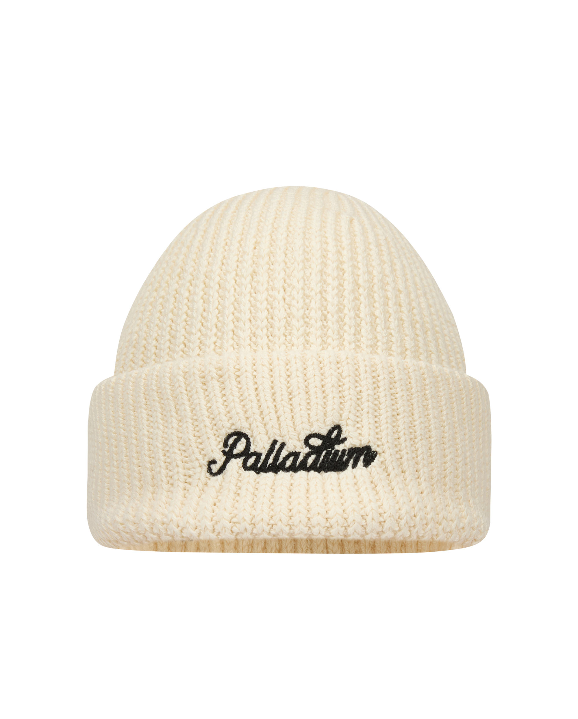 C3547-262 | EMBROIDERED PALLADIUM LOGO BEANIE | MARSHMALLOW