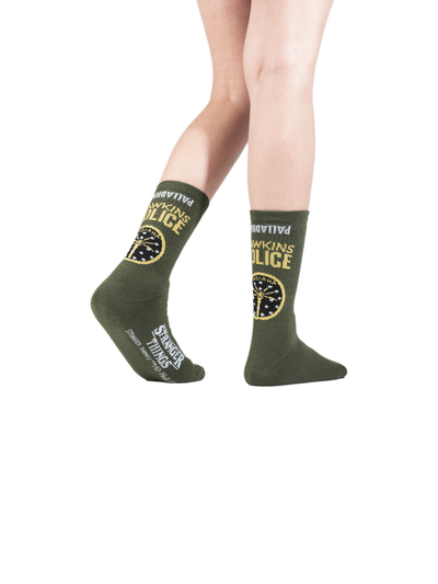 SX7449-308 | STRANGER THINGS HAWKINS SOCKS | DUSKY GREEN